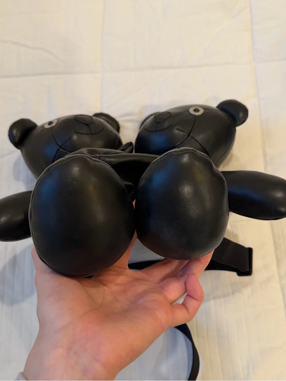 Heaven by Marc Jacobs Black Twin Bear Backpack